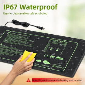 Toaspa 2-Pack Seedling Heating Pads for multi-tray coverage.