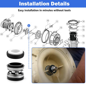 Tobaiwind R0479400 shaft seal materials—ceramic and stainless steel for longevity.