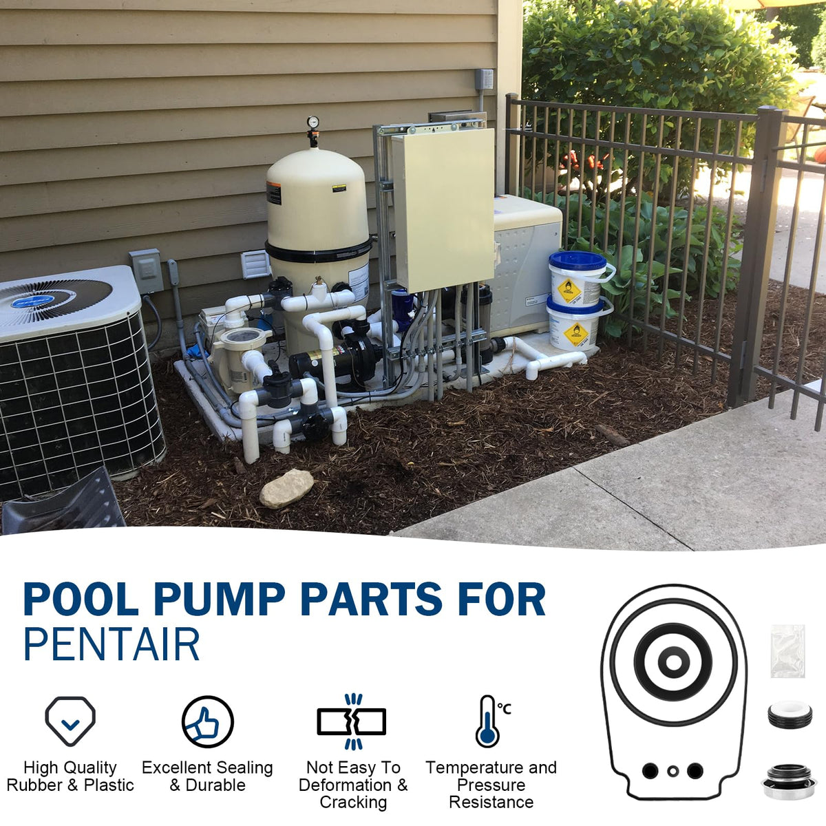 Water slinger component included to aid startup debris management