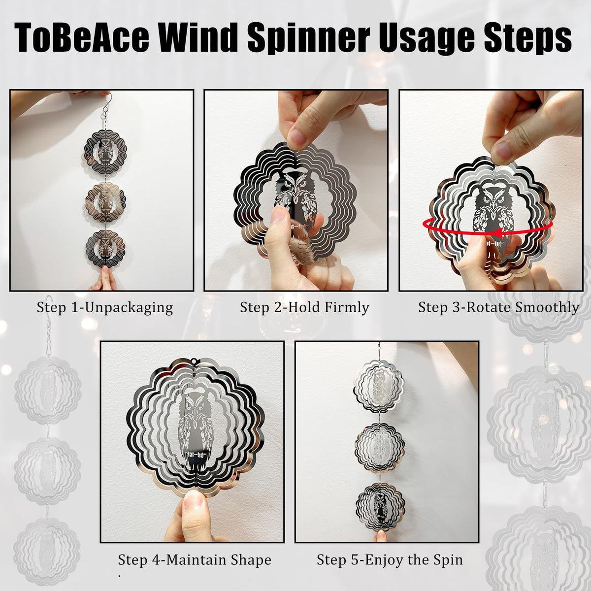 ToBeAce easy installation with included hooks for sunny patios