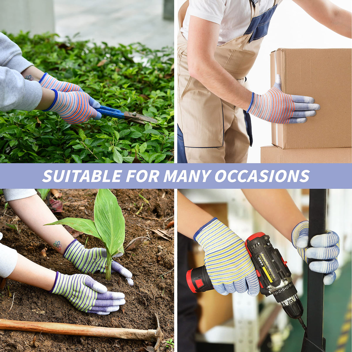 TOBEHIGHER gloves offer non-slip grip for yard work, DIY projects, and vehicle maintenance