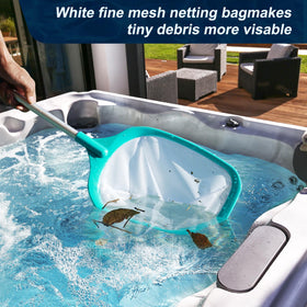 TOBEHIGHER pool skimmer with aluminum pole for easy handling