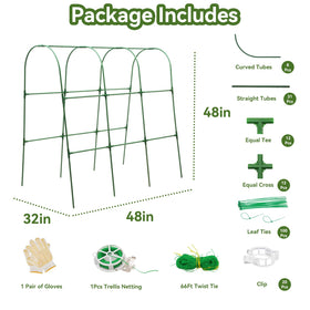 TOCCYARD cucumber trellis arch packaged contents and accessories visible
