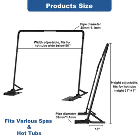 TOCRETOARE adjustable-height bracket adapts to different tub sizes