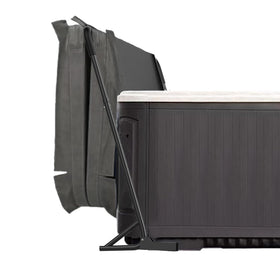 TOCRETOARE hot tub cover lifter installed for effortless cover removal