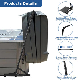 TOCRETOARE wide-bracket design fits 31-41 inch tubs securely