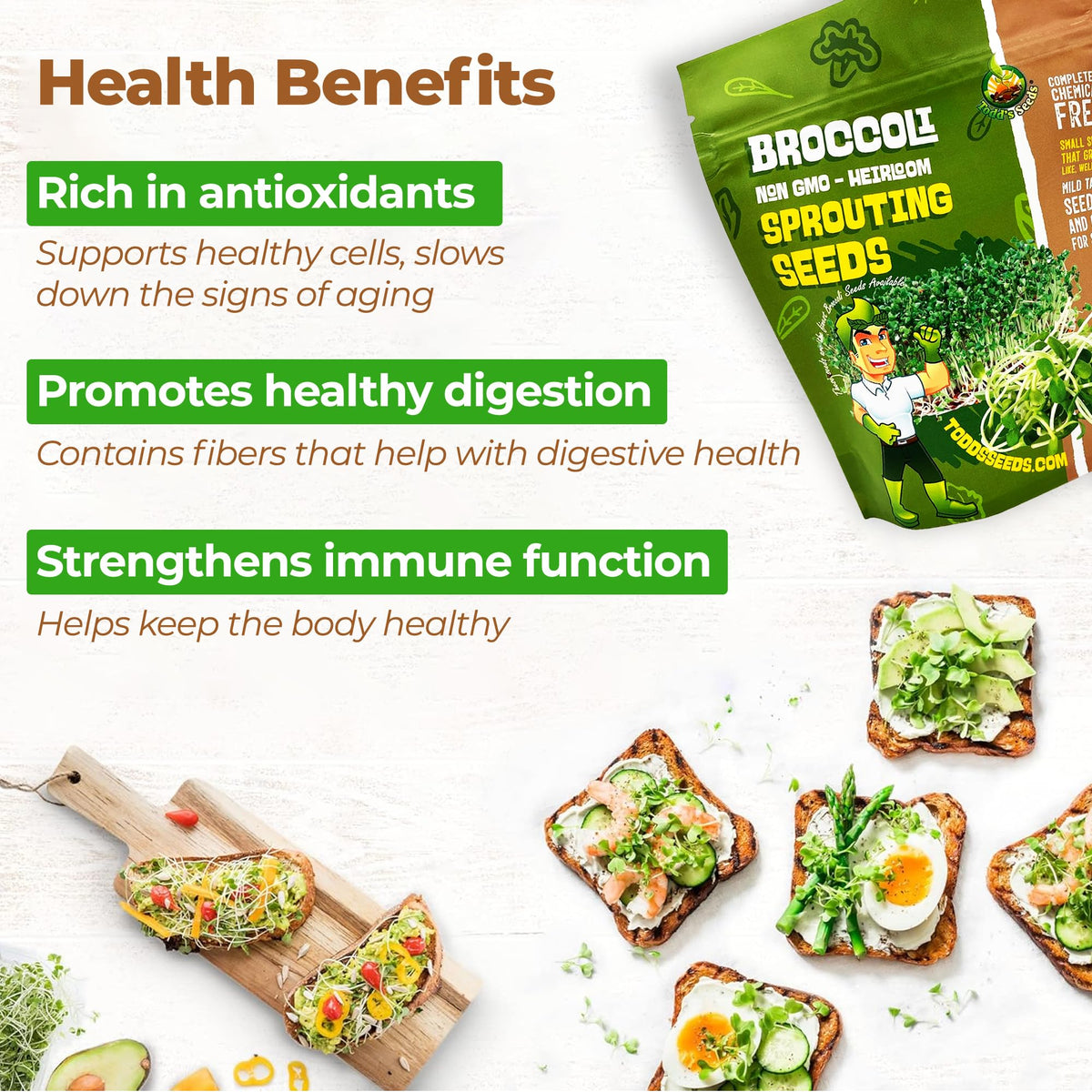 Todd’s Seeds chemical-free seeds support clean home sprouting
