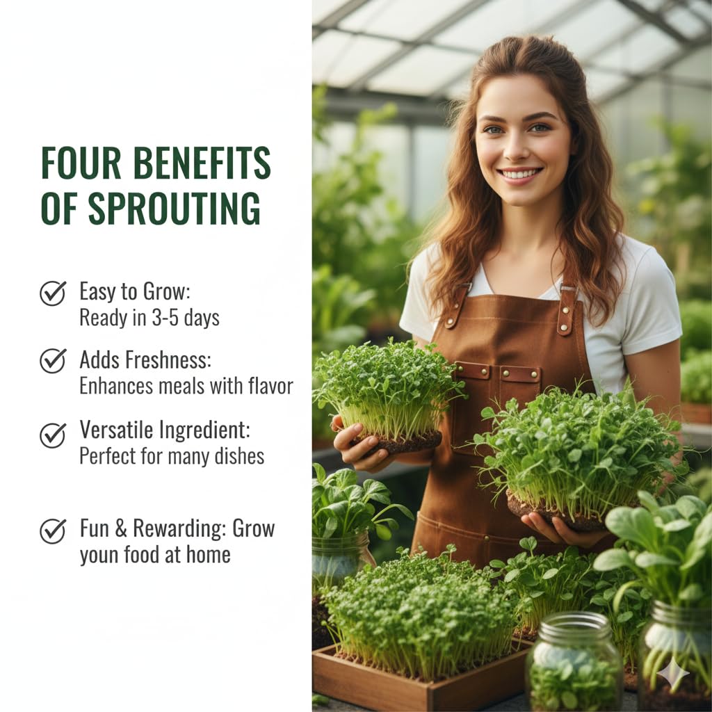 Todd's Seeds high germination-rate seeds ensure reliable sprouts.