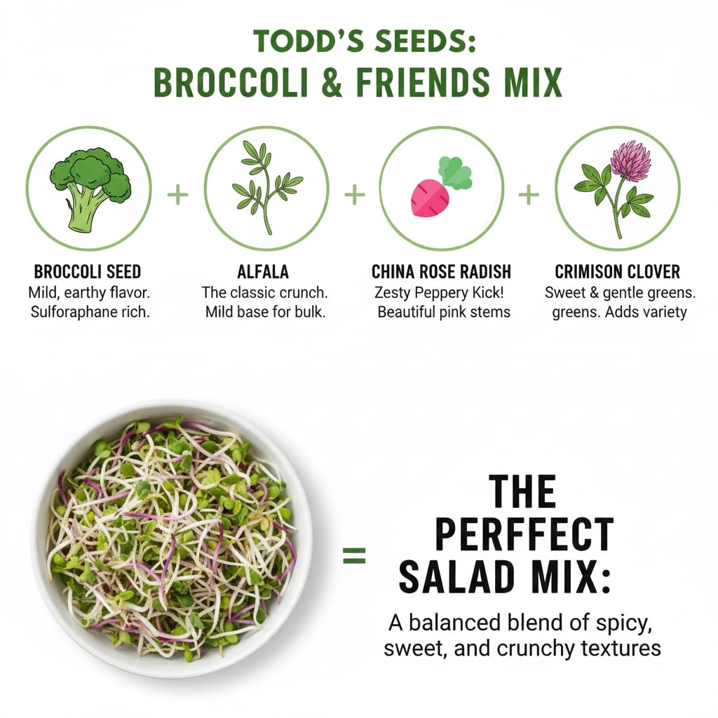 Todds Seeds quarter-pound bulk bag offers cost-effective home sprouting