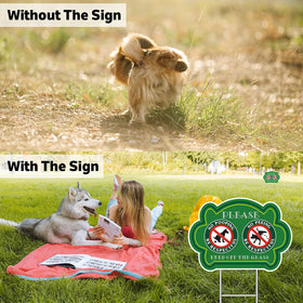 TOHAO two-pack sign set provides versatile outdoor boundaries.