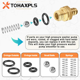 TOHAXPLS 7104228 check valve balls and springs promoting consistent soap flow