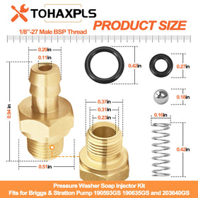 TOHAXPLS 7104228 two‑set packaging ready for immediate injector replacement