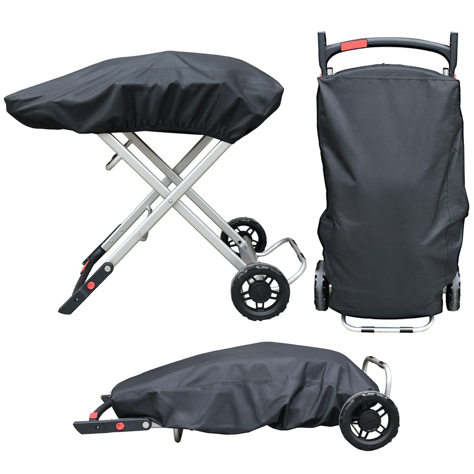 TOHONFOO grill cover for Weber Traveler fabric detail showing fade resistance
