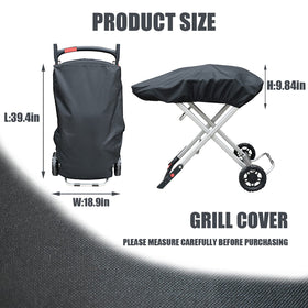 Weather-ready TOHONFOO grill cover shields grill during travel and storage