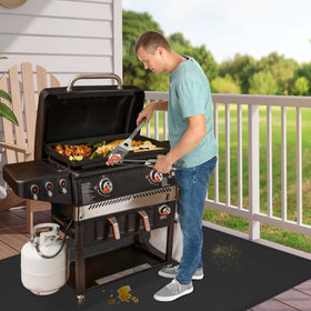 TOHONFOO grill mat resists heat up to 2000℉ for high-heat grilling sessions.
