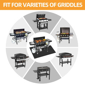 TOHONFOO 70x48in mat covers large outdoor grilling areas.