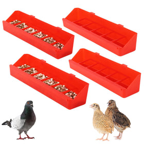 TOHONGADON no mess quail feeder with 6 slots hanging design.