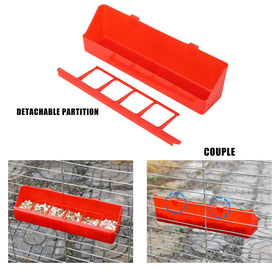 TOHONGADON poultry feeder with removable divider for easy cleaning.