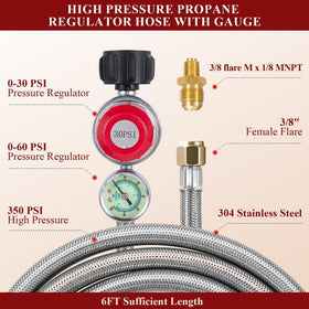 TOHONGADON hose with stainless steel outer layer resists wear.
