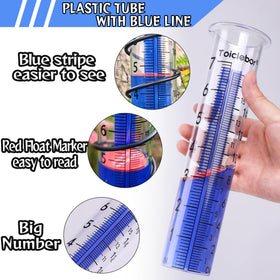 Toiclebor freeze-proof tube close-up highlighting sturdy plastic construction.