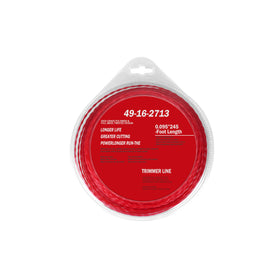 TOKDOOT trimmer line 49-16-2713 in red, 0.095 inch, 250 ft for robust trimming.