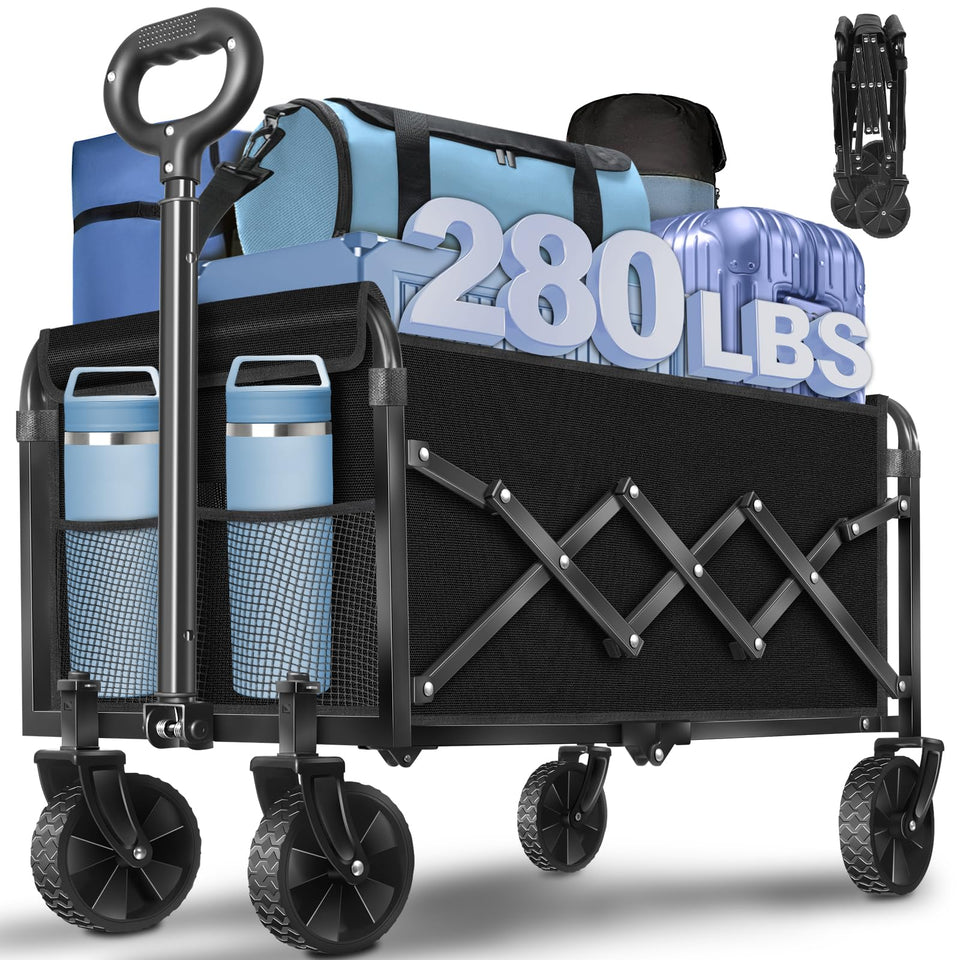 TOKXTIK wagon folded compact for easy storage and transport.