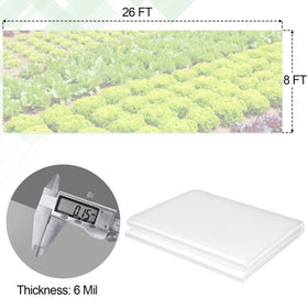 ToLanbbt 6mil polyethylene cover offers durable protection against the elements.