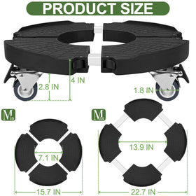 tolanbbt adjustable plant dolly fits pots from 15 to 22 inches