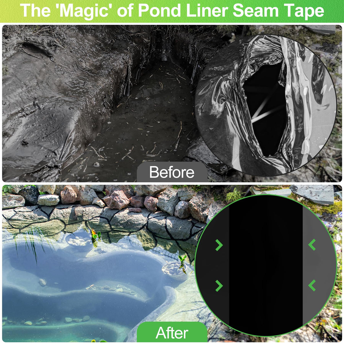 ToLanbbt EPDM compatibility ensures secure adhesion with common liner materials.