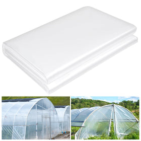 ToLanbbt greenhouse film clear 6 mil front view showing durable cover.
