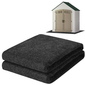 ToLanbbt outdoor shed floor mat laid out for a clean, dry workspace