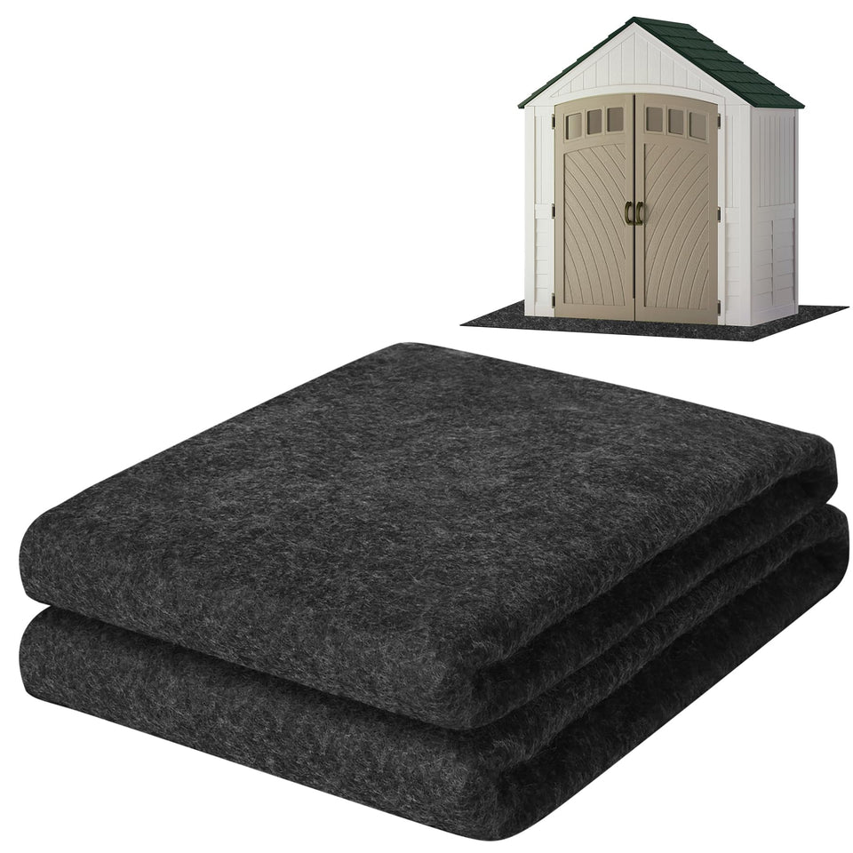 ToLanbbt outdoor shed floor mat laid out for a clean, dry workspace