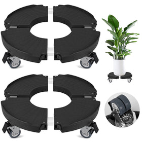 ToLanbbt plant caddy stand with 360° wheels for smooth indoor movement.