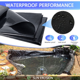 ToLanbbt pond-protection liner blocks soil intrusion for a cleaner habitat.