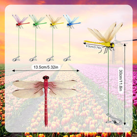 Tolego 3D dragonfly garden clip attached to branches for seasonal charm.