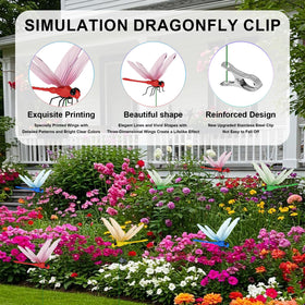 Tolego dragonfly clip in yard showcases lifelike coloration