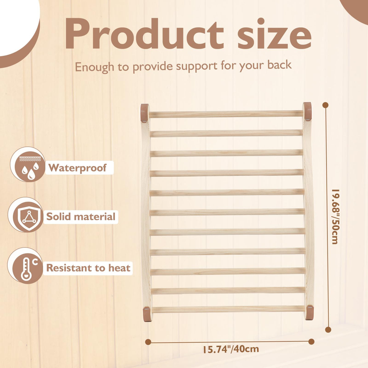 TOLHYUN hollow mesh backrest provides gentle massage while seated.