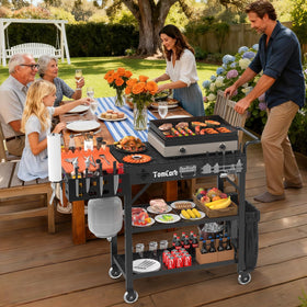 TomCare extended top table offers extra prep space for ingredients.