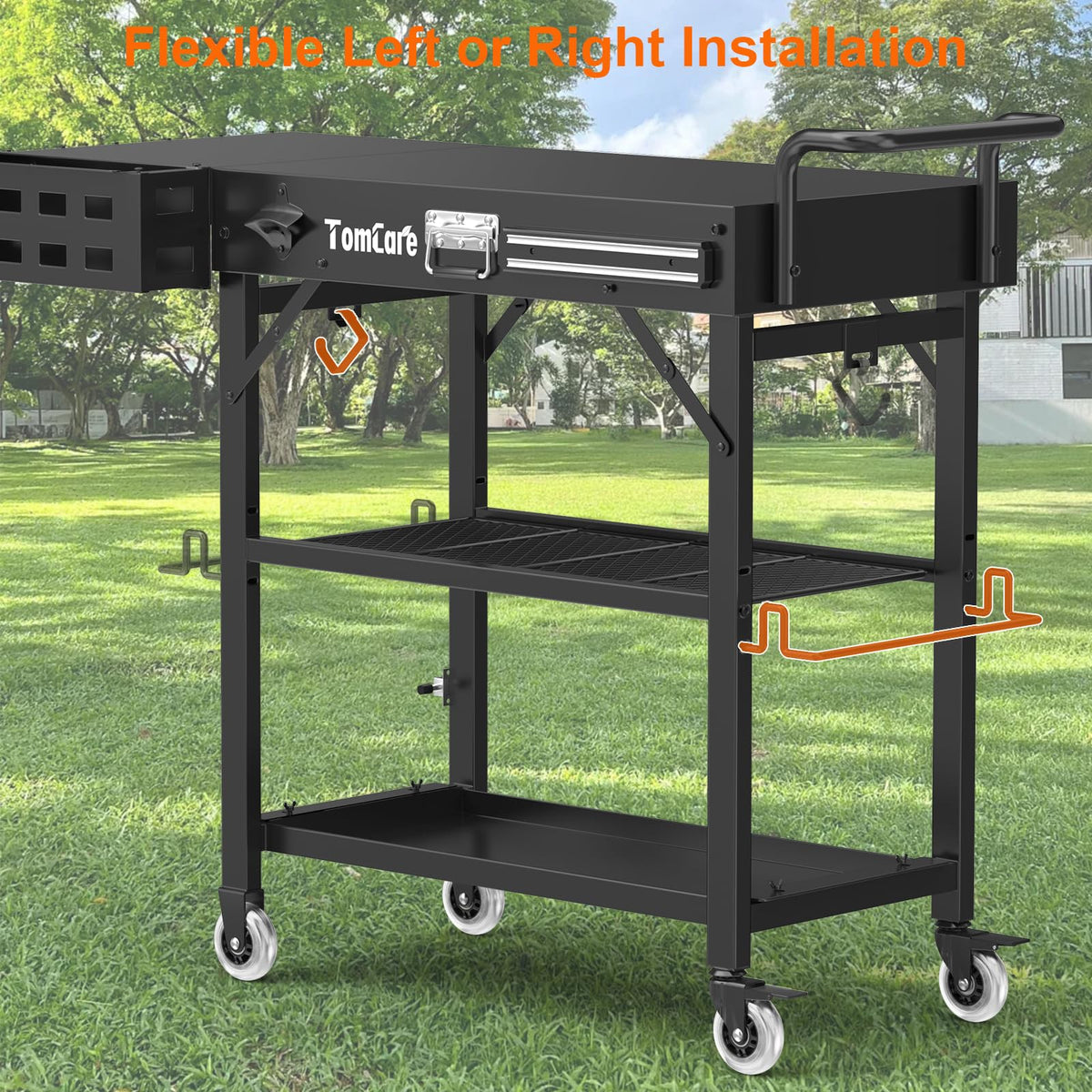 TomCare foldable design enables easy transport and storage.