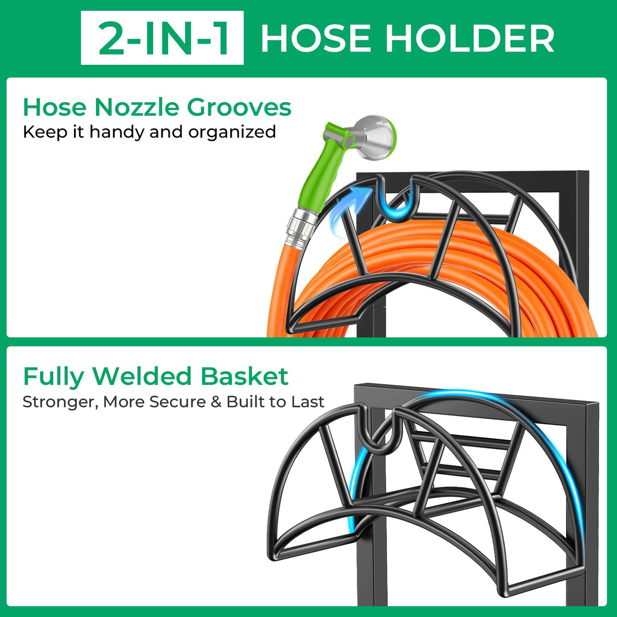 TomCare heavy metal base resists tipping in windy yards.