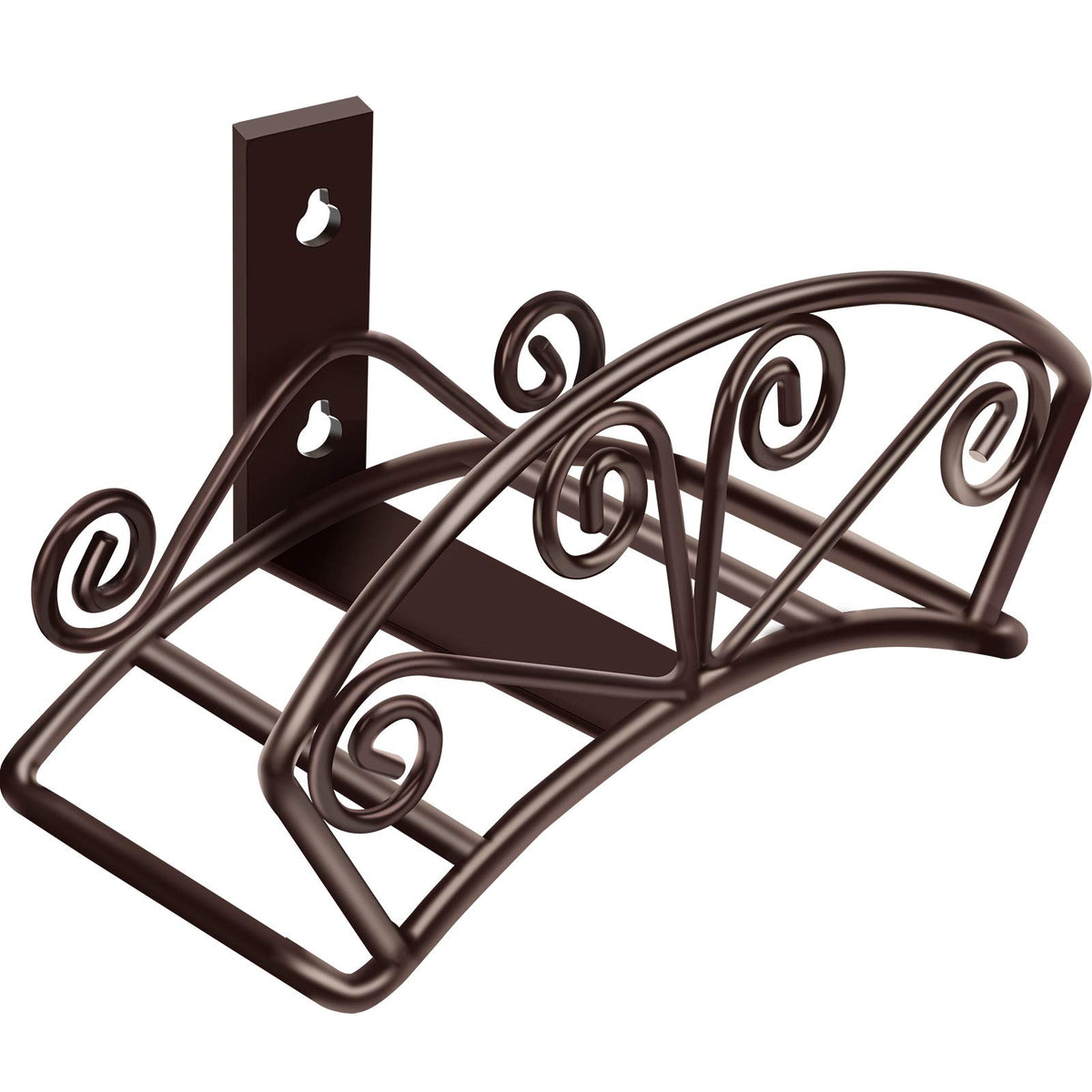 TomCare garden hose holder wall mount in bronze keeps outdoor hoses neatly stored