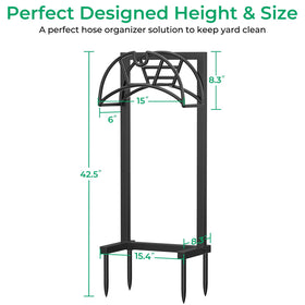 TomCare garden hose stand for efficient yard organization.