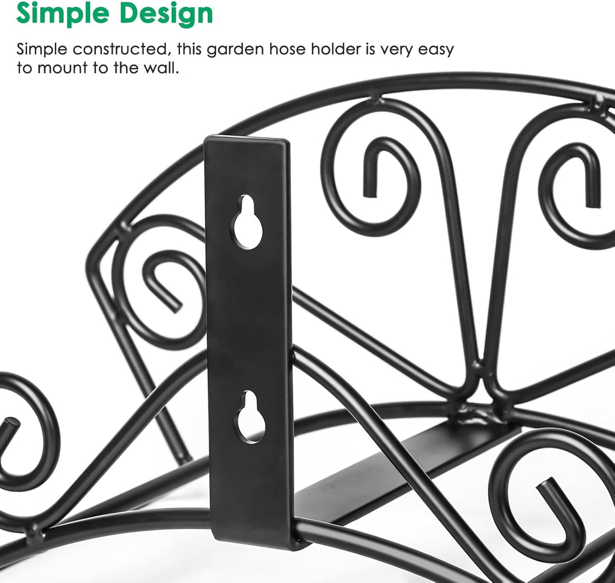 TomCare garden hose storage organizer reel keeps hoses tangle-free after use