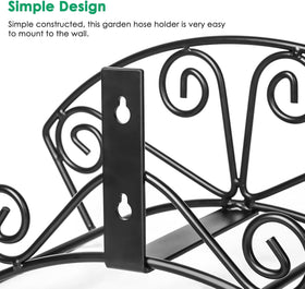 TomCare garden hose storage organizer reel keeps hoses tangle-free after use