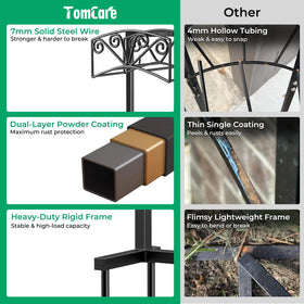 TomCare hose holder back hooks storing sprinkler and small tools