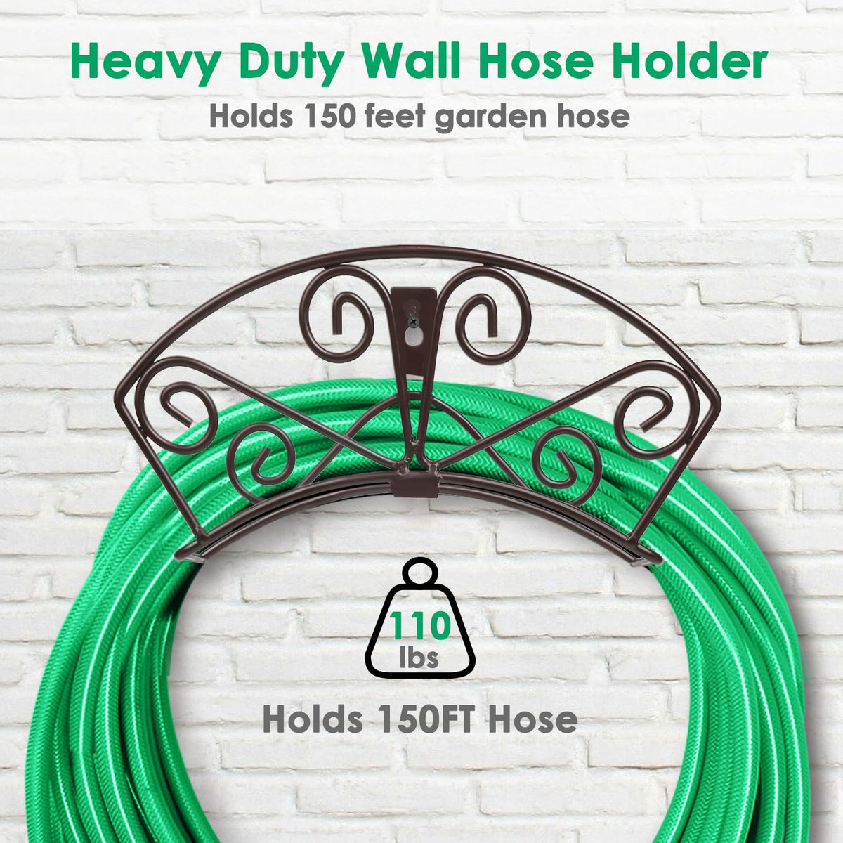 TomCare hose holder with decorative shape adds retro charm to your garden