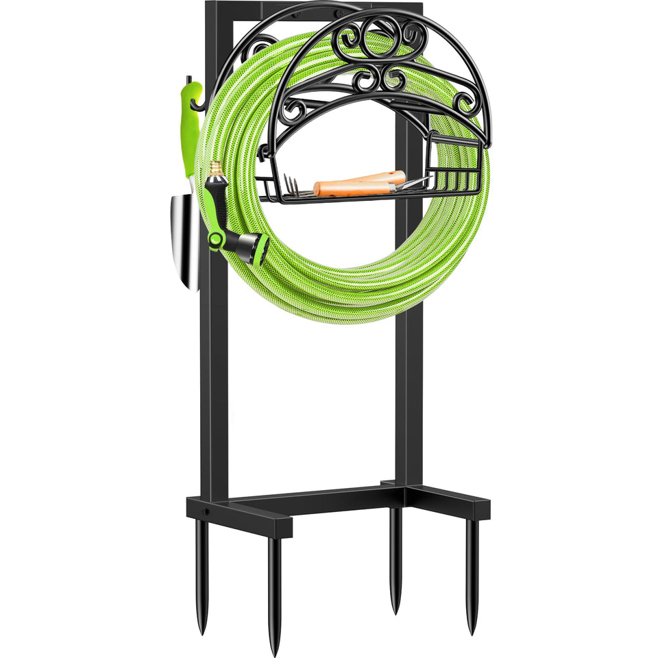 TomCare hose holder with ultra-strong frame for durable outdoor use