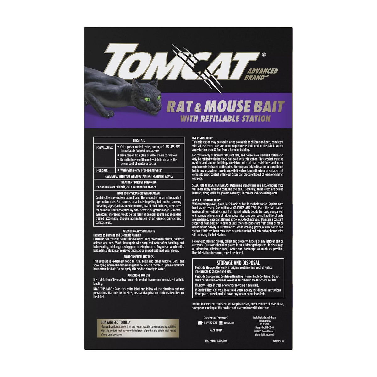 Tomcat Advanced Brand bait blocks ready for quick refills to attract rodents.
