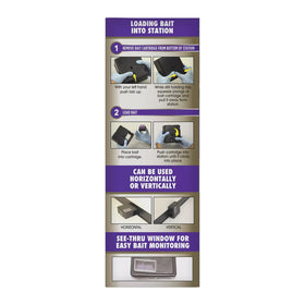 Tomcat Advanced Brand station placed in a basement corner for targeted rodent control.