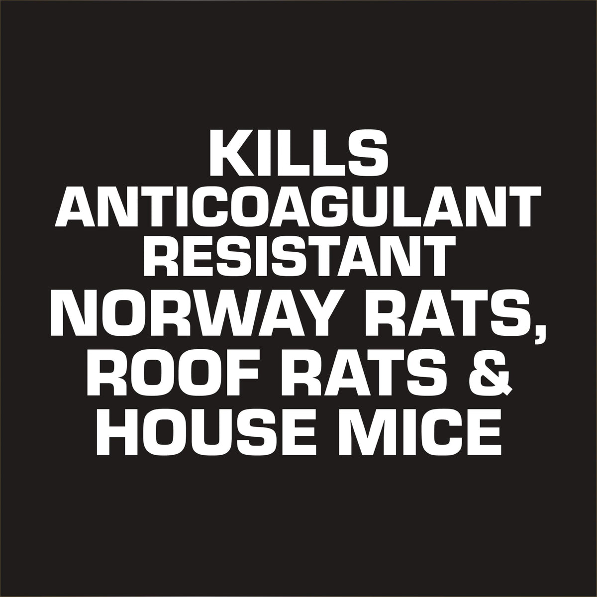 Tomcat bait chunx in field use against rats and mice